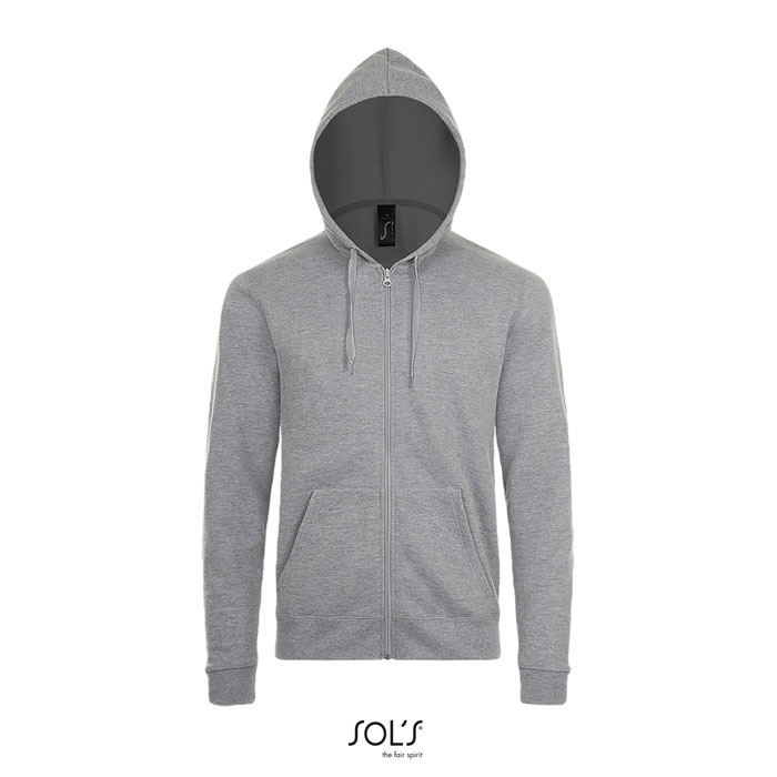 Hoodie publicitaire homme molletonné 260g - STONE Gris Chiné Ii